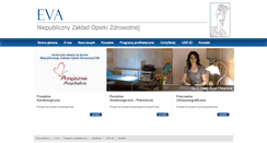 Desktop Screenshot of nzoz-eva.pl