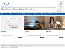 Tablet Screenshot of nzoz-eva.pl